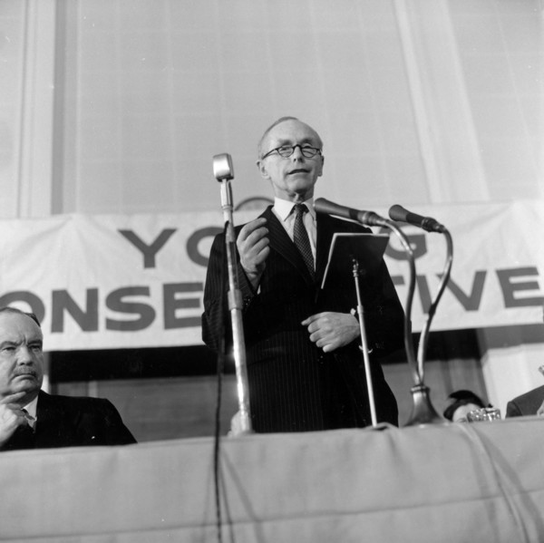 Conservative Prime Minister, Sir Alec Douglas-Hume, 1964. Artist: Henry Grant