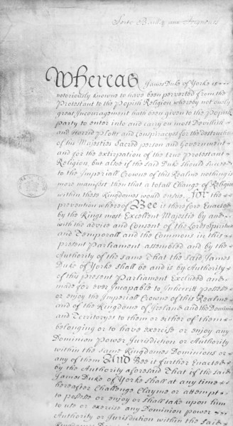 House of Lords Document, 17th century. Artist: Unknown