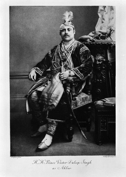 HH Prince Victor Duleep Singh as Akbar, c1900. Artist: Unknown