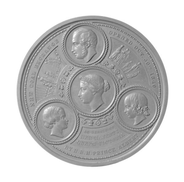 Medallion commemorating the opening of the Coal Exchange, 1849. Artist: Unknown