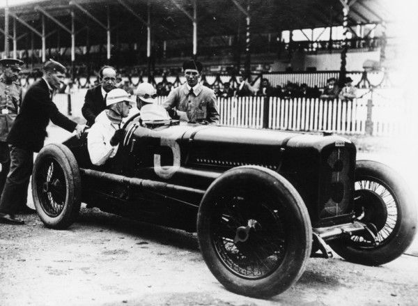 Henry Segrave in a Sunbeam, San Sebastian, Spain, 1926. Artist: Unknown