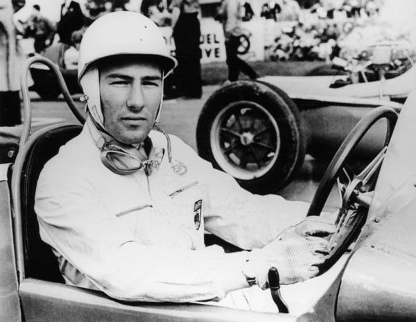 Stirling Moss at Goodwood, 1954. Artist: Unknown