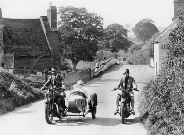 AJS motorbikes, c1939. Artist: Unknown