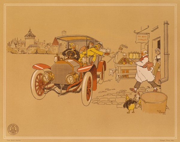 Poster advertising Berliet cars, 1906. Artist: René Vincent