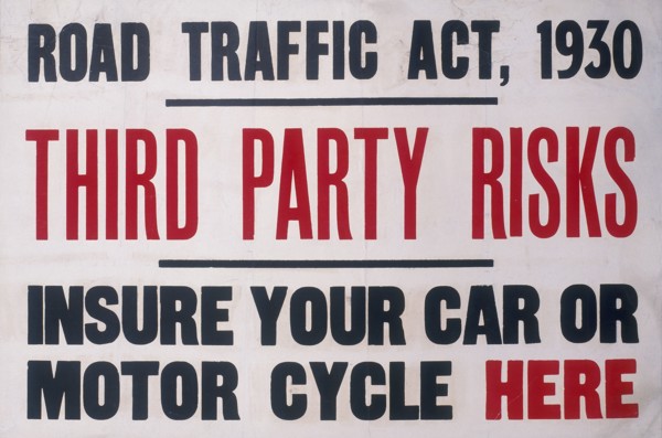 An insurance poster, 1930. Artist: Unknown