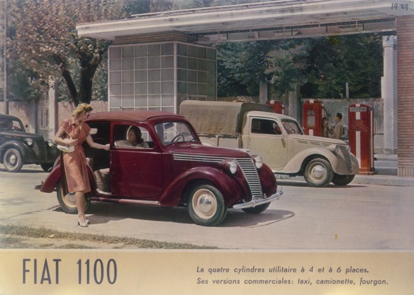 Poster advertising a Fiat 1100, 1940. Artist: Unknown