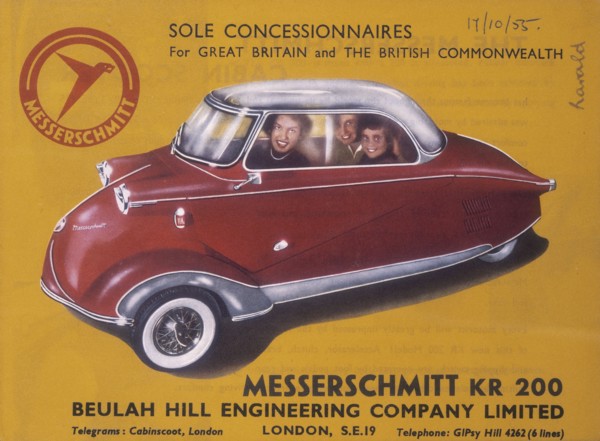 Poster advertising a Messerschmitt KR 200, 1955. Creator: Unknown.