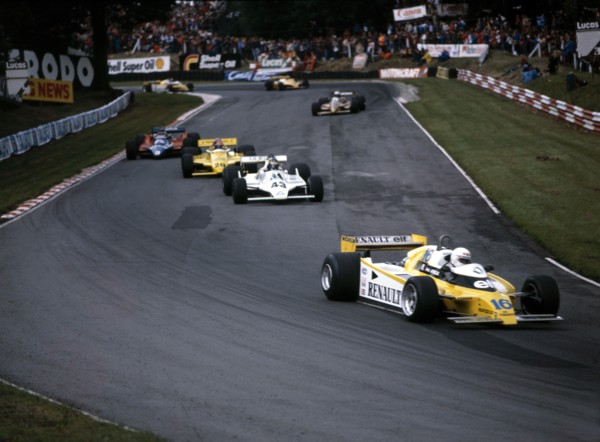 Rene Arnoux in the British Grand Prix, Brands Hatch, 1980. Artist: Unknown