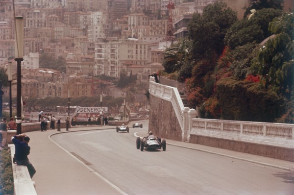 Racing cars on the road track at the Monaco Grand Prix, Monte Carlo. Artist: Unknown