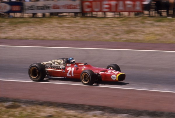 Jacky Ickx in a Ferrari, Spanish Grand Prix, Jarama, Madrid, 1968. Artist: Unknown
