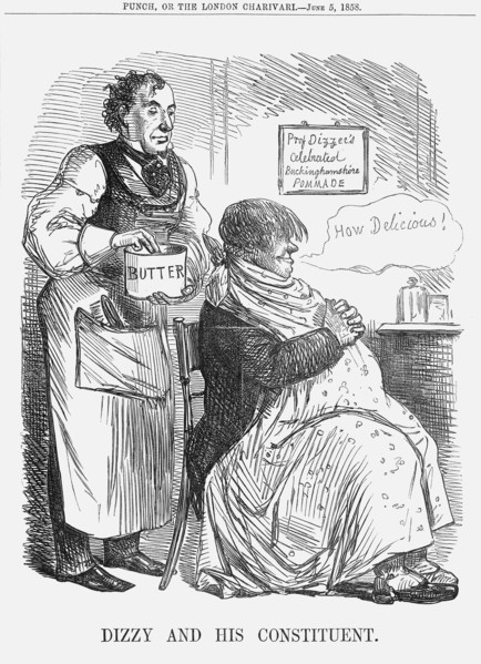 'Dizzy and his Constituent.', 1858. Artist: Unknown