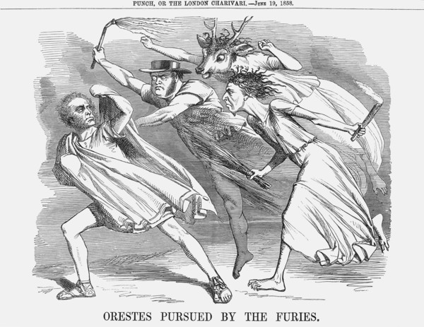 'Orestes pursued by the Furies', 1858. Artist: Unknown