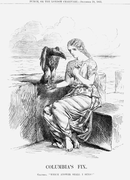 'Columbia's Fix', 1861. Artist: Unknown