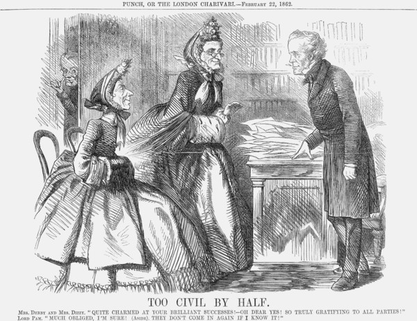 'Too Civil by Half', 1862. Artist: Unknown