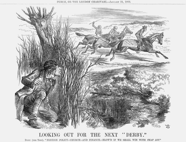 'Looking  Out for The Next Derby', 1863. Artist: John Tenniel