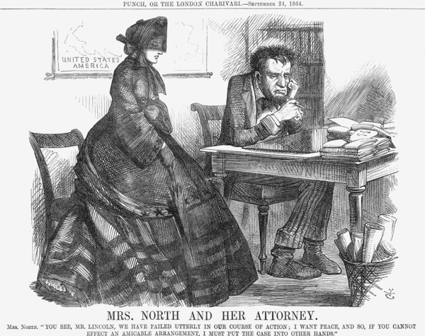 'Mrs. North and Her Attorney', 1864. Artist: John Tenniel
