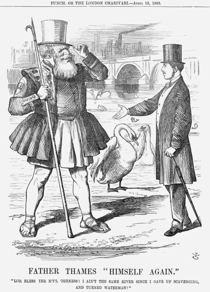 'Father Thames Himself Again', 1865 Artist: John Tenniel