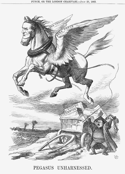 'Pegasus Unharnessed', 1865. Artist: John Tenniel
