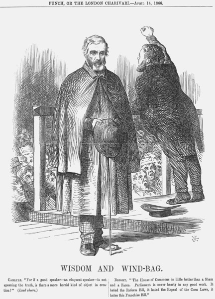 'Wisdom and Wind-Bag', 1866. Artist: John Tenniel