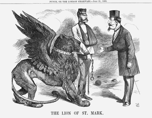 'The Lion of St Mark', 1866. Artist: John Tenniel