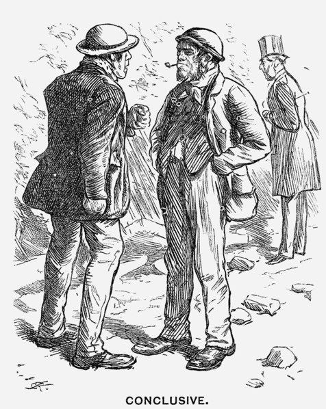 'Conclusive', 1866. Artist: Charles Samuel Keene
