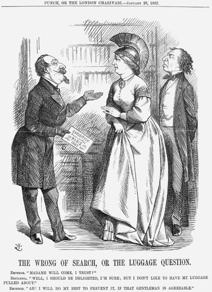 'The Wrong of Search, or The Luggage Question', 1867 Artist: John Tenniel