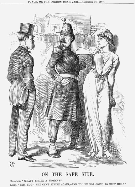 'On The Safe Side', 1867. Artist: John Tenniel