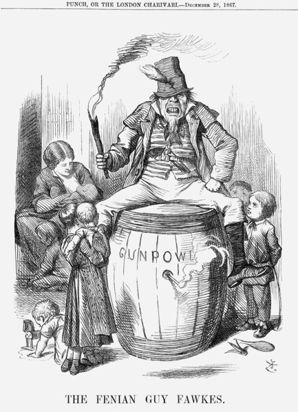 'The Fenian Guy Fawkes', 1867. Artist: John Tenniel
