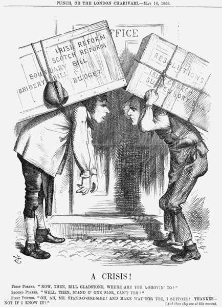 'A Crisis!', 1868. Artist: John Tenniel