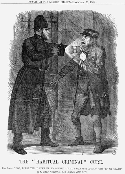 'The Habitual Criminal Cure', 1869. Artist: John Tenniel