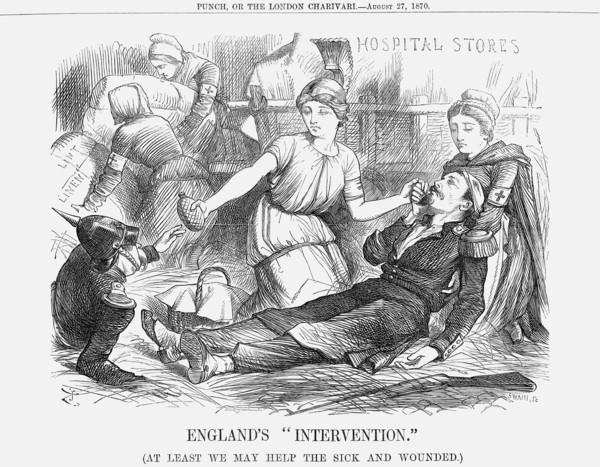 'England's Intervention., 1870. Artist: Joseph Swain