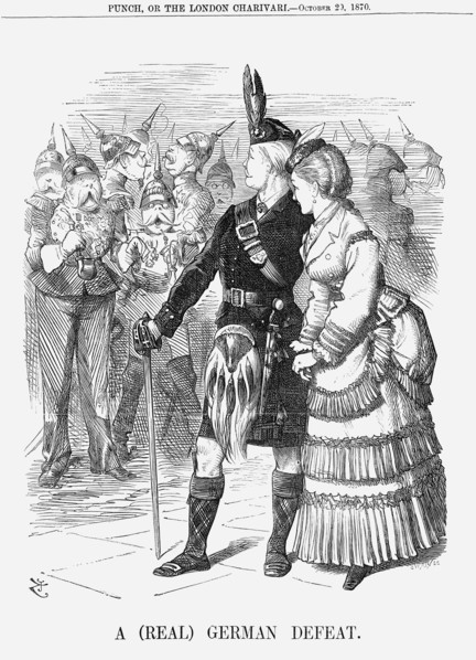 'A (Real) German Defeat', 1870. Artist: Joseph Swain