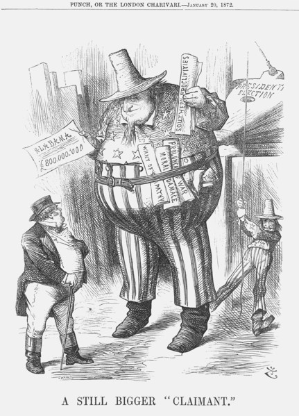'A Still Bigger Claimant', 1872. Artist: Joseph Swain