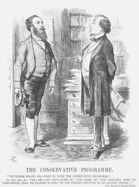 'The Conservative Programme', 1872. Artist: Joseph Swain