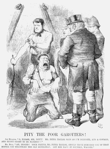 'Pity the Poor Garotters!', 1872. Artist: Unknown