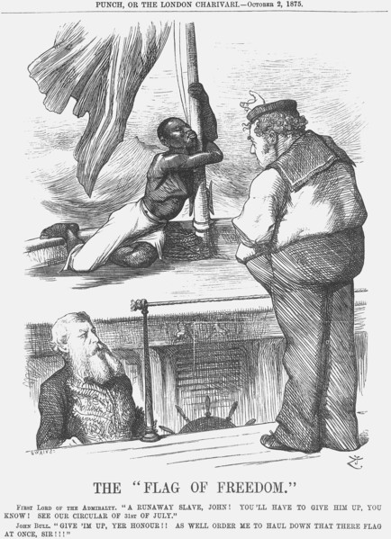 'The Flag of Freedom', 1875. Artist: Joseph Swain