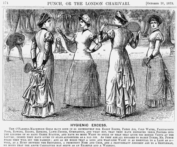 'Hygienic Excess', 1879. Artist: George du Maurier