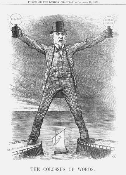 'The Colossus of  Words', 1879. Artist: Joseph Swain