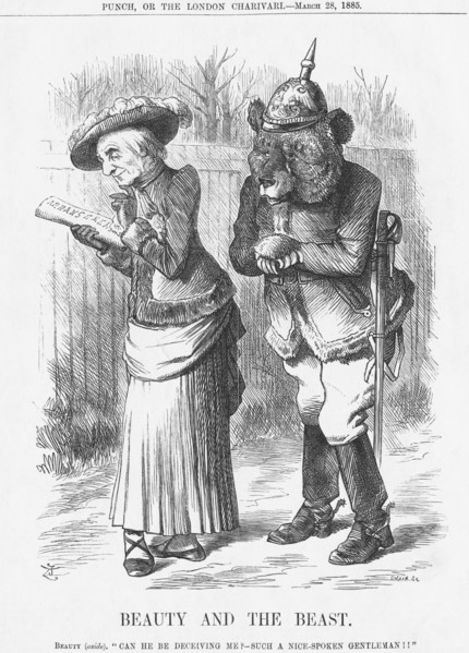 'Beauty and the Beast', 1885. Artist: Joseph Swain
