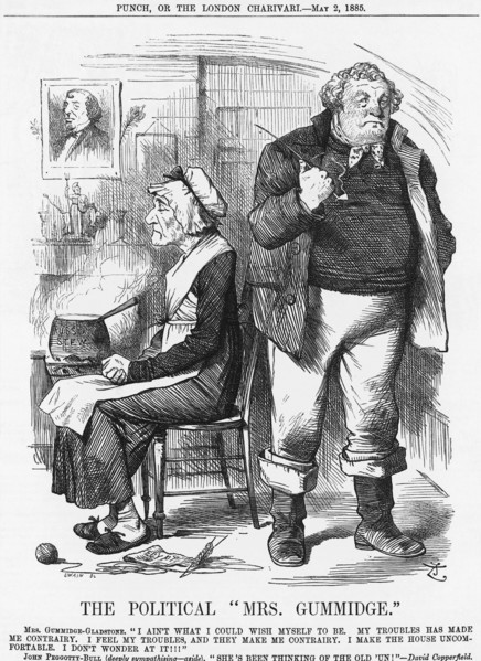 The Political Mrs Gummidge', 1885. Artist: Joseph Swain
