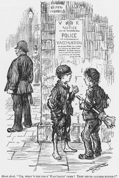 A satirical look at the chances of the average police constable's ability to catch a cold, 1886. Artist: Unknown