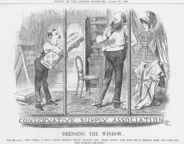 'Dressing the Window', 1886. Creator: Joseph Swain.