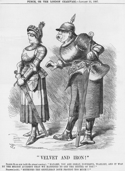 Velvet and Iron!, 1887. Artist: Joseph Swain
