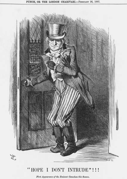 Hope I Don't Intrude!!!, 1887. Artist: Joseph Swain