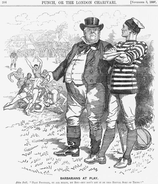 'Barbarians at Play', 1888. Artist: Unknown