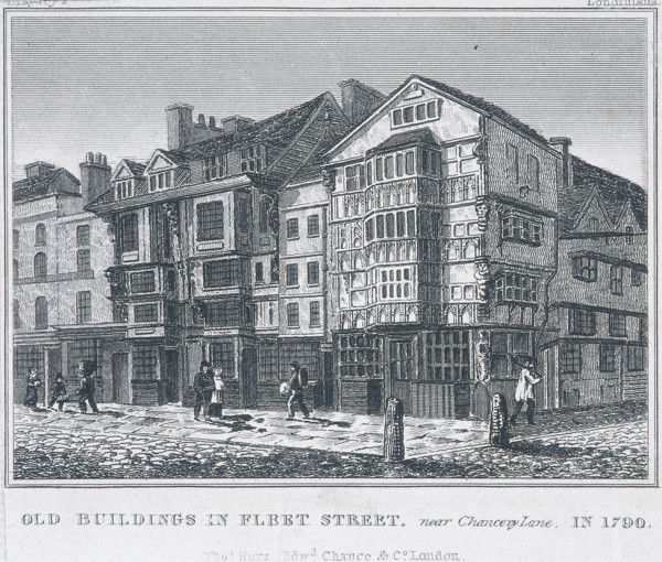 Fleet Street, London, 1828. Artist: Anon