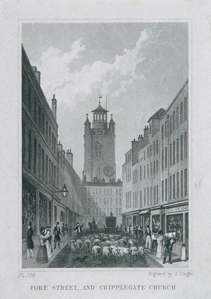 Fore Street, London, 1830. Artist: James Tingle