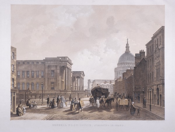 General Post Office, London, 1852. Artist: Thomas Picken