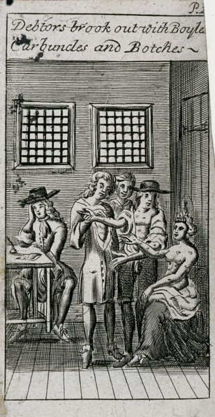 Fleet Prison, London, 1691. Artist: Anon