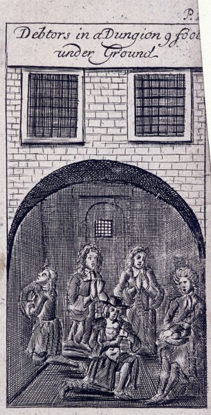 Fleet Prison, London, 1691. Artist: Anon